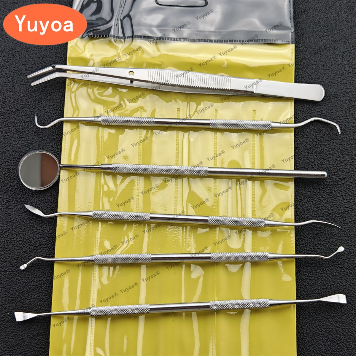 Dental Mirror Probe - 5 x 6pcs/kit Dental Tools Mouth
