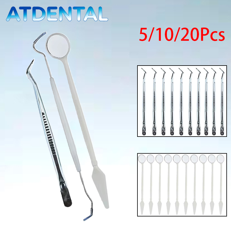 Dental Mirror Probe - 5/10/20Pcs Disposable Dental Kit Double End
