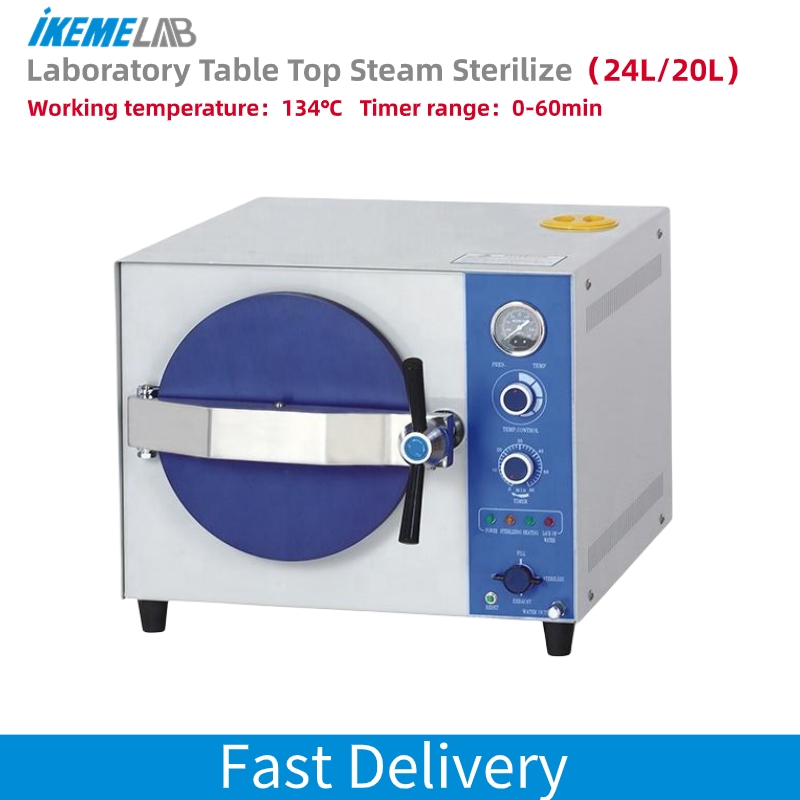 Autoclave Sterilizer Dental - IKEME 20L Laboratory Autoclave Machine Electric