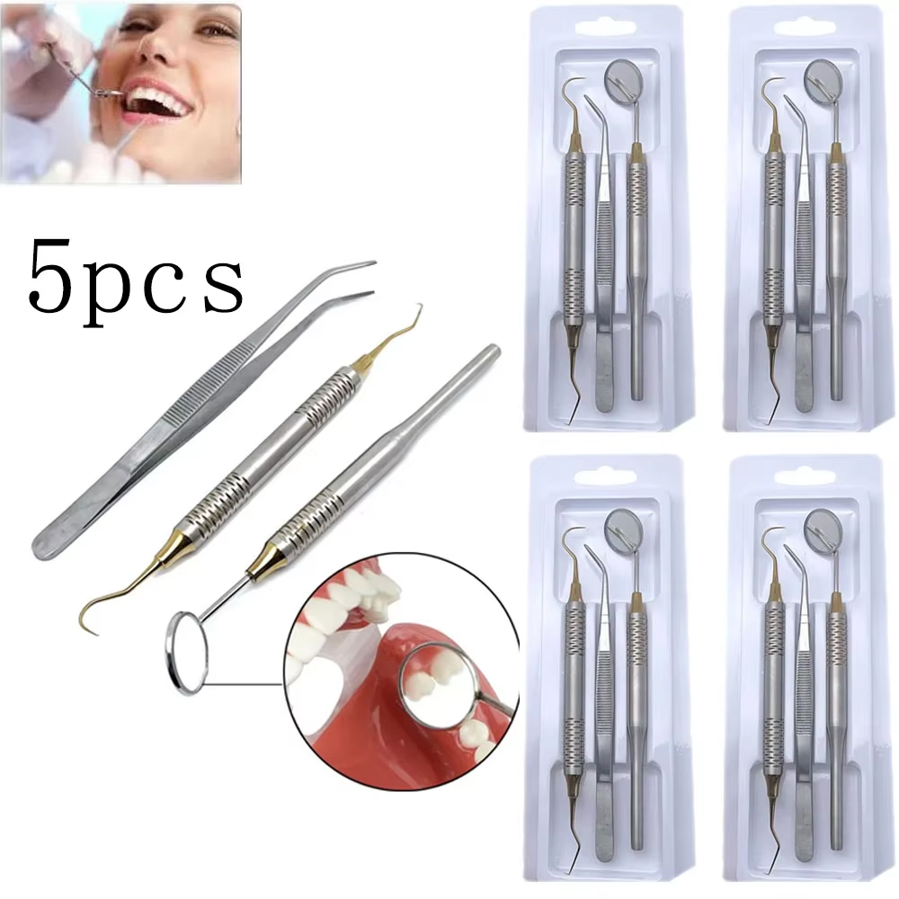 5pcs Dental Double Ended Mouth - Dental Mirror Probe review and price