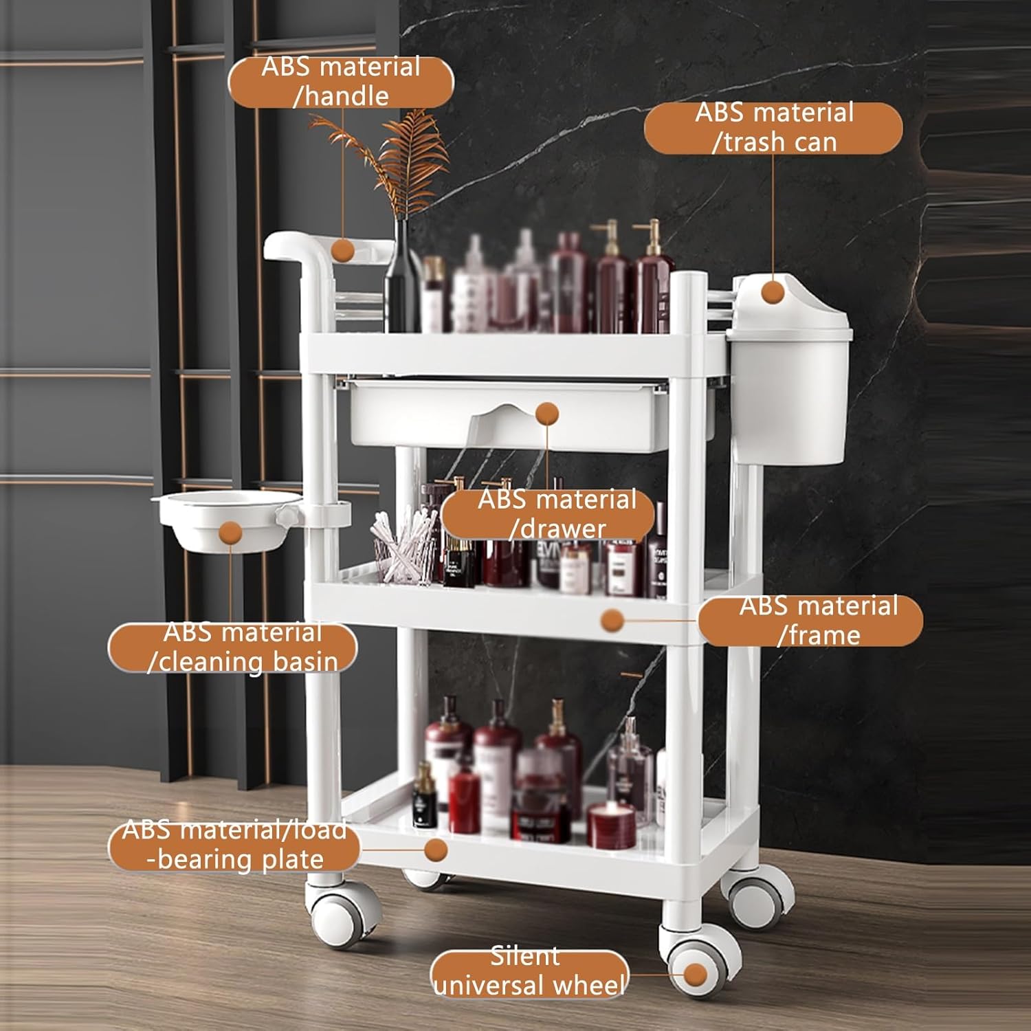 3-Tier Medical Utility Cart Wi - Medical Lab Furniture review and price